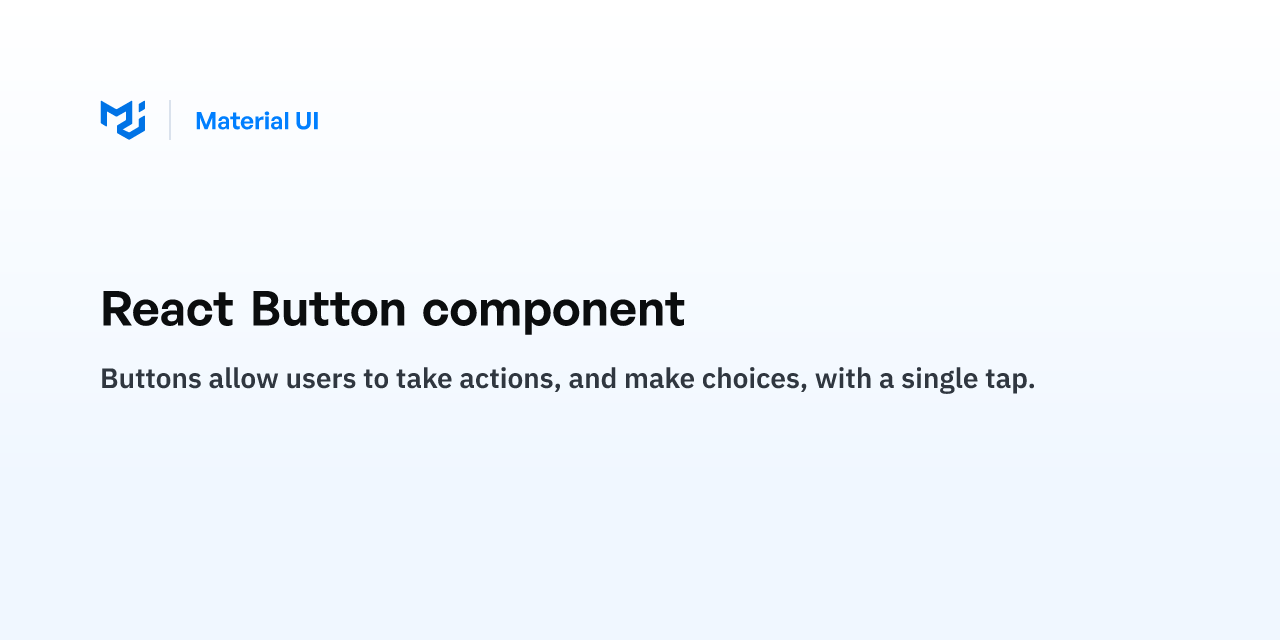 React Button component - Material UI